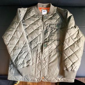 Boys Old Navy Olive Quilted Jacket NWT